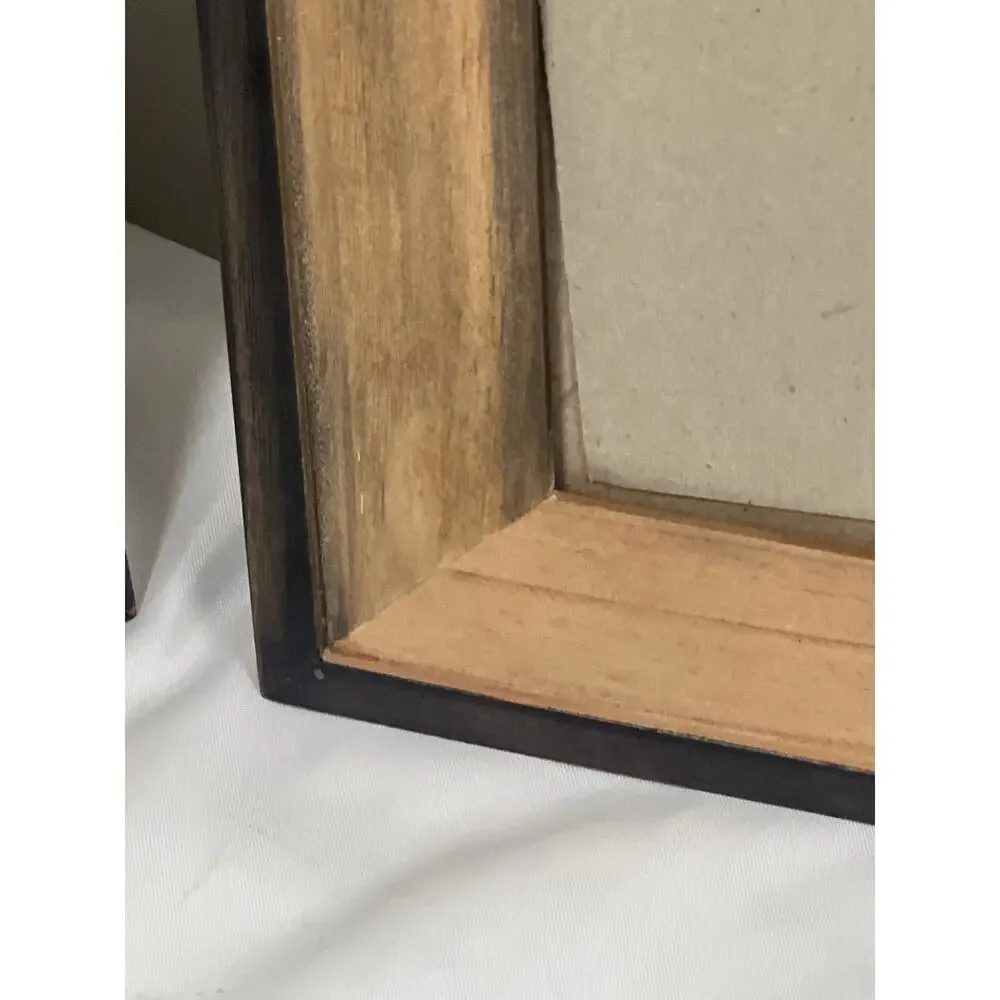 Wooden Gallery Picture Frames with Glass Set of 2 Size 8 x 10/ 4.5 x 6.5 Opening